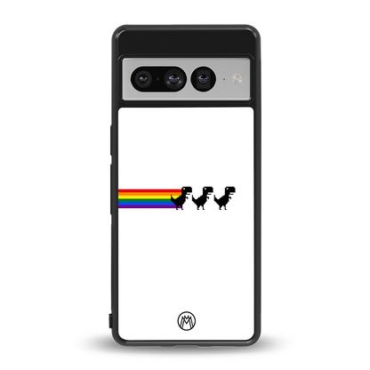 proud dinosaurs back phone cover | glass case for google pixel 7 pro