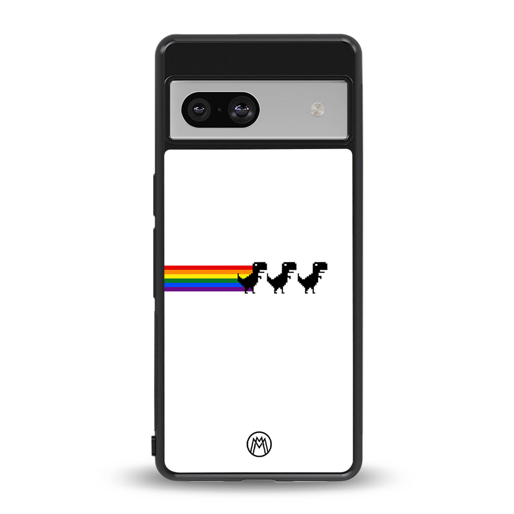 proud dinosaurs back phone cover | glass case for Google Pixel 7