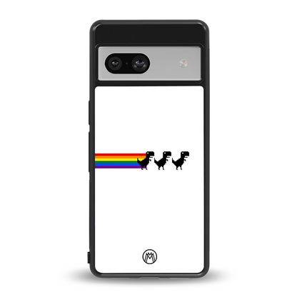 proud dinosaurs back phone cover | glass case for Google Pixel 7