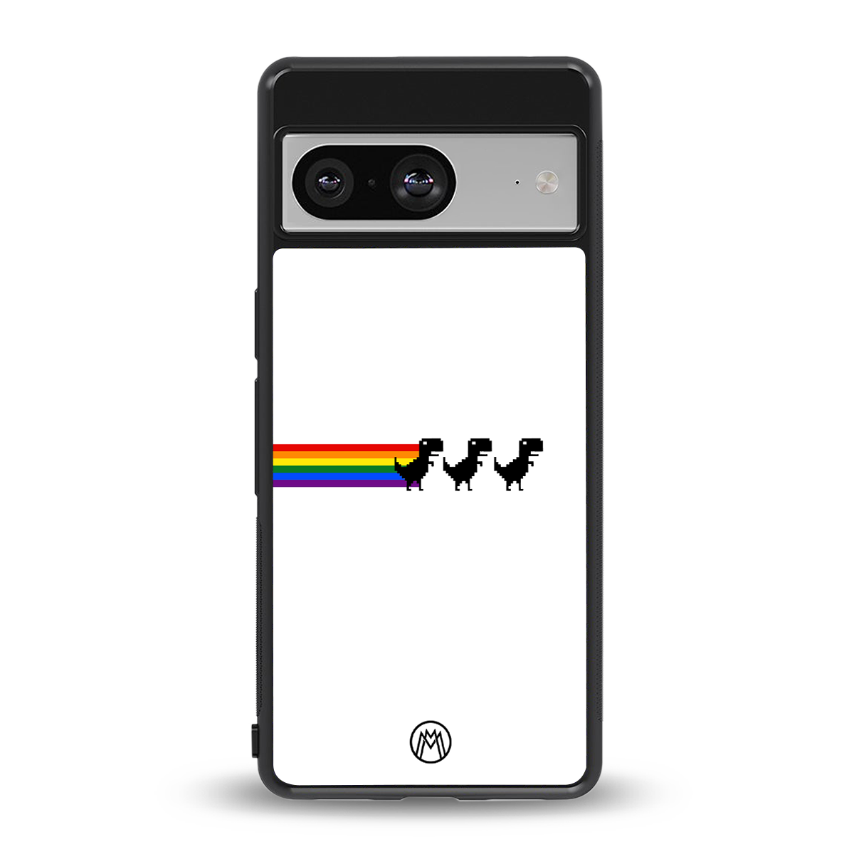 proud dinosaurs back phone cover | glass case for Google Pixel 8