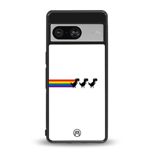 proud dinosaurs back phone cover | glass case for Google Pixel 8