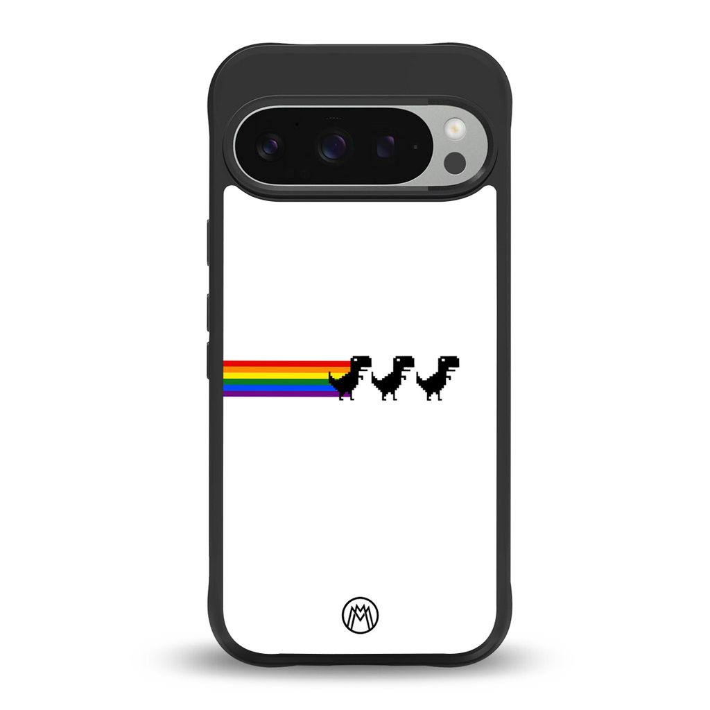 proud dinosaurs back phone cover | glass case for google pixel 9 pro