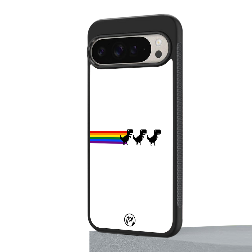 proud dinosaurs back phone cover | glass case for google pixel 9 pro