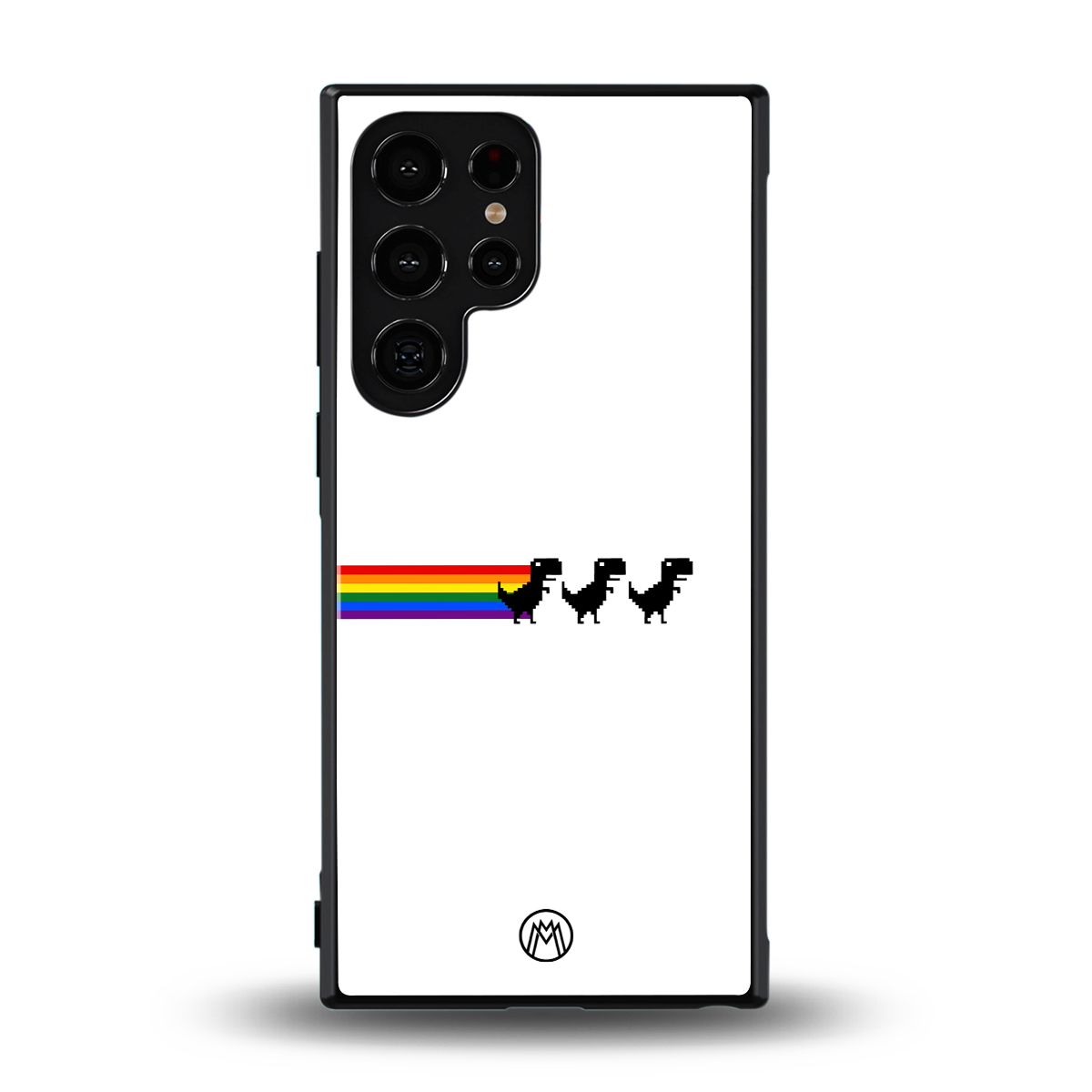 proud dinosaurs back phone cover | glass case for samsung galaxy s23 ultra