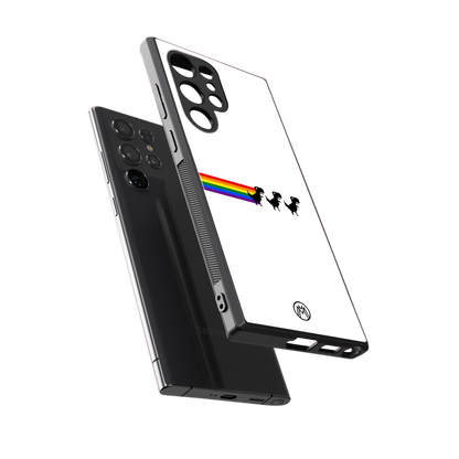 proud dinosaurs back phone cover | glass case for samsung galaxy s23 ultra