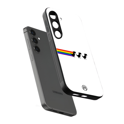 proud dinosaurs back phone cover | glass case for samsung galaxy s23 plus