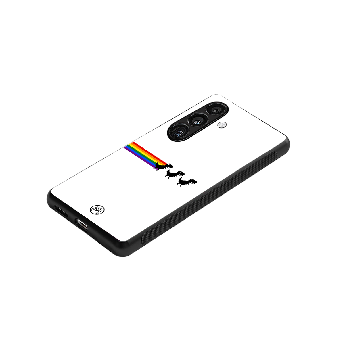 proud dinosaurs back phone cover | glass case for samsung galaxy s24 plus