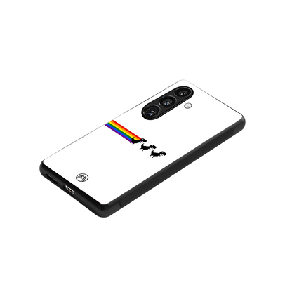 proud dinosaurs back phone cover | glass case for samsung galaxy s24 plus