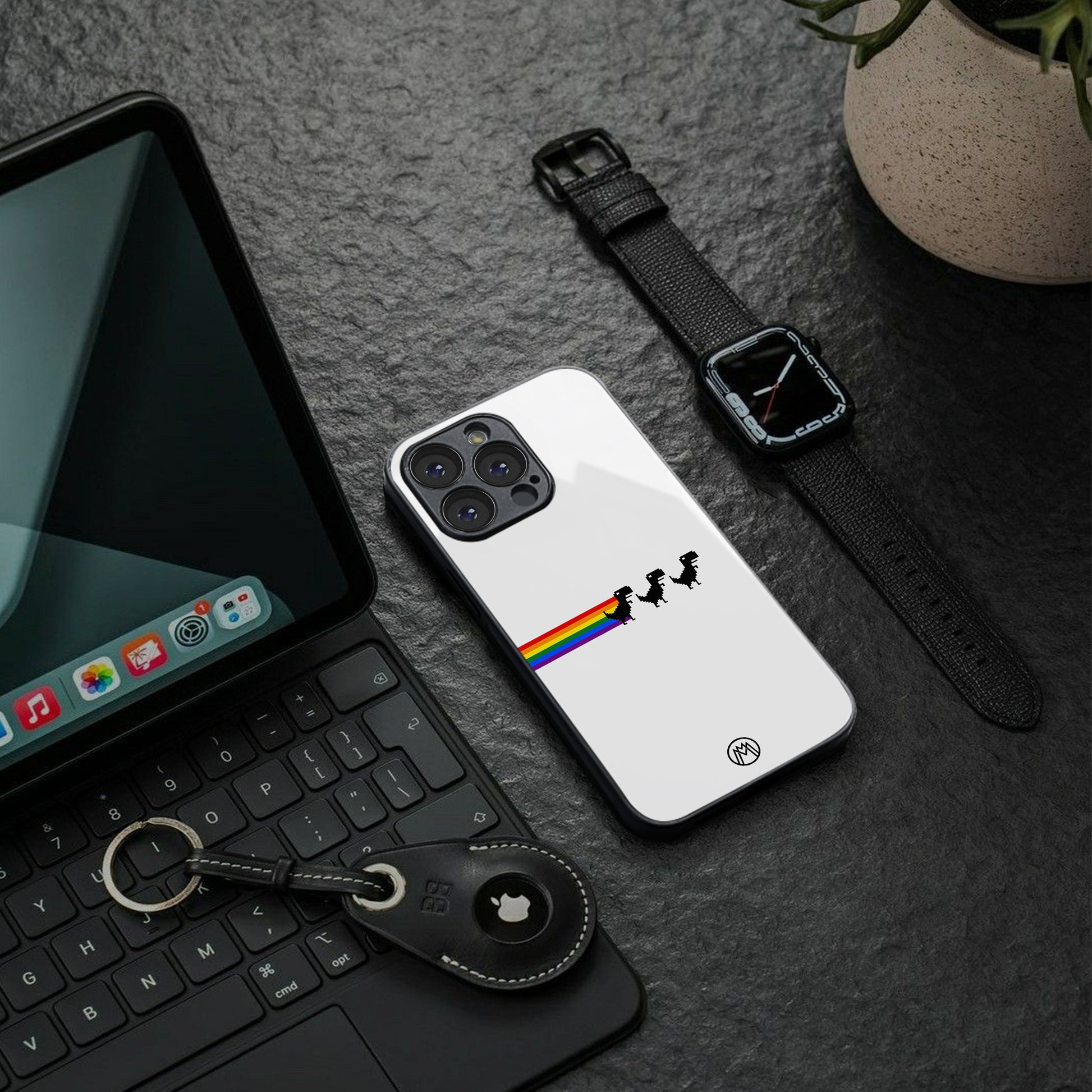 proud dinosaurs back phone cover | glass case for google pixel 9 pro xl