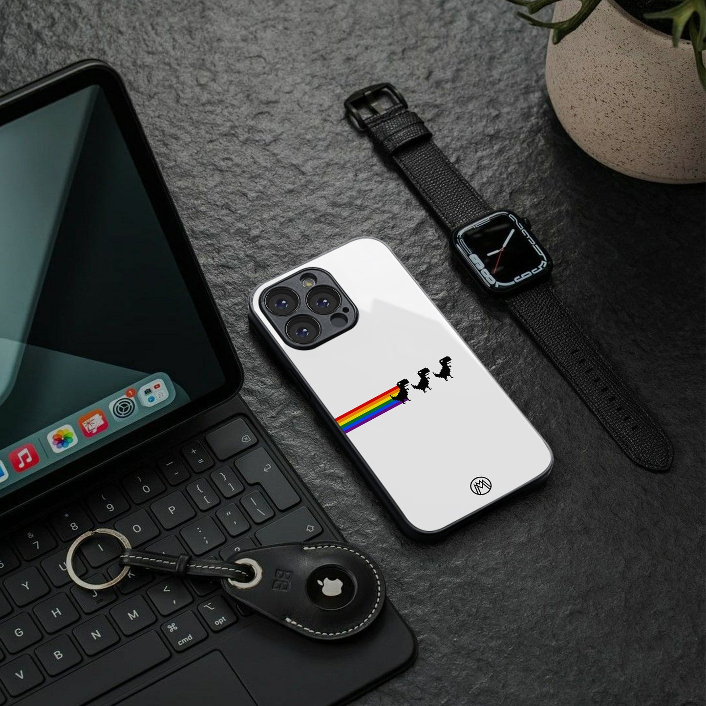 proud dinosaurs back phone cover | glass case for google pixel 9 pro