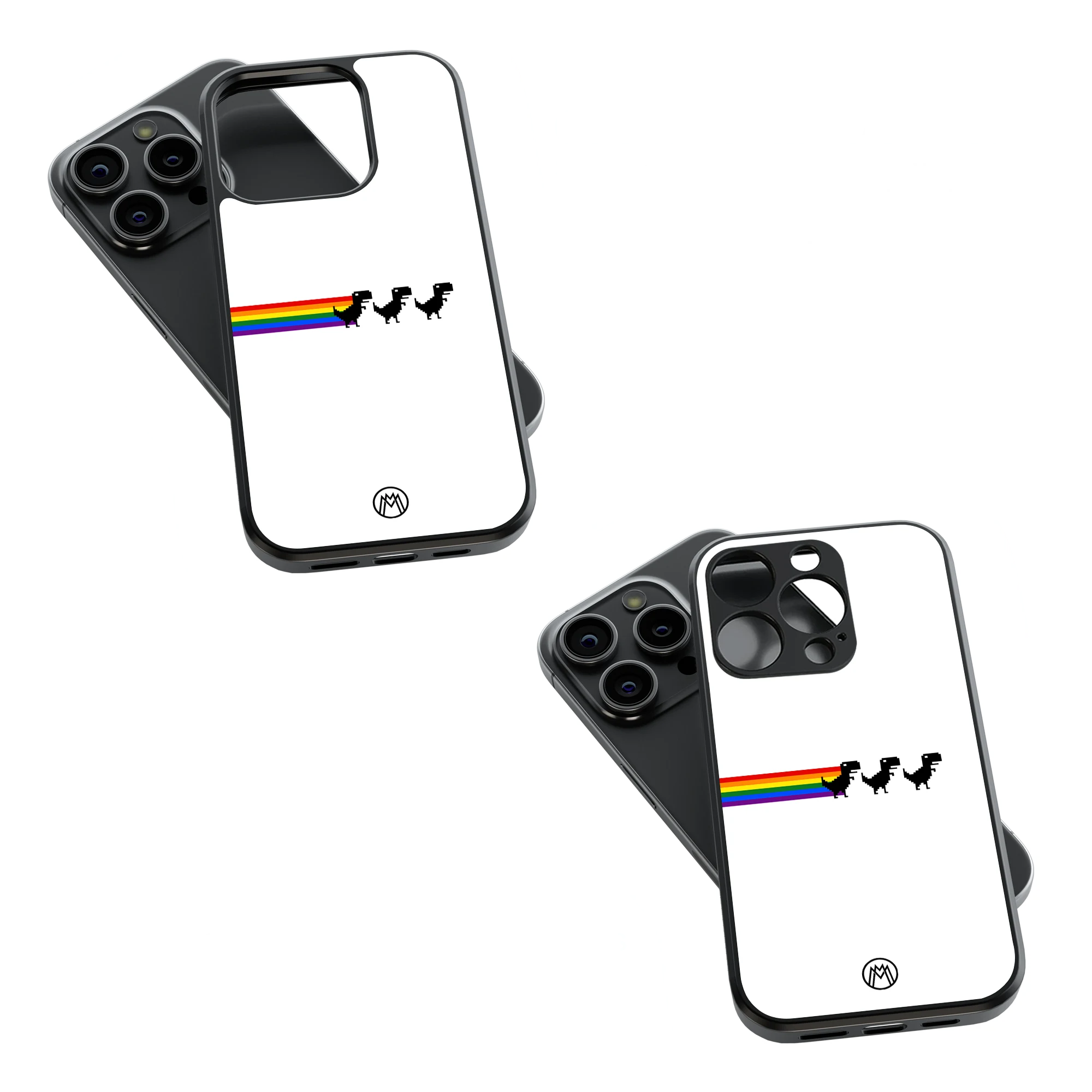 Trendy Glass Back Mobile Case for iPhone, Samsung, Redmi, OnePlus, Google Pixel, Motorola