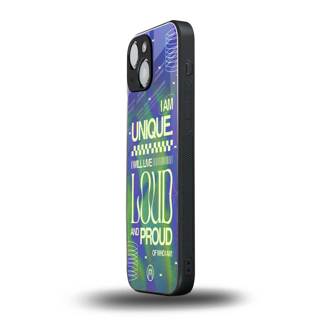 proudly me back phone cover | glass case for iphone 13 mini