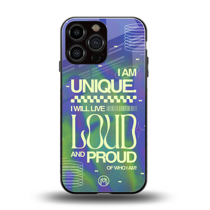 proudly me back phone cover | glass case for iphone 13 pro max