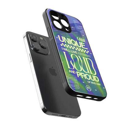 proudly me back phone cover | glass case for iphone 13 pro max
