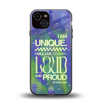 proudly me back phone cover | glass case for iphone 13