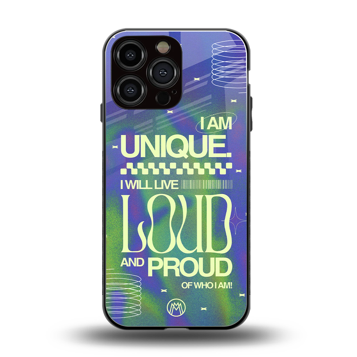 proudly me back phone cover | glass case for iphone 15 pro max