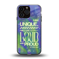 proudly me back phone cover | glass case for iphone 14 pro max