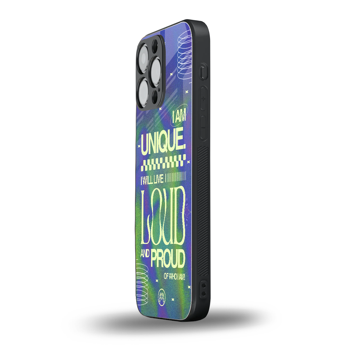 proudly me back phone cover | glass case for iphone 15 pro max