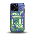 proudly me back phone cover | glass case for iphone 14 pro