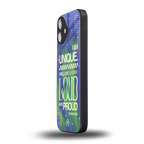 proudly me back phone cover | glass case for iphone 16 plus