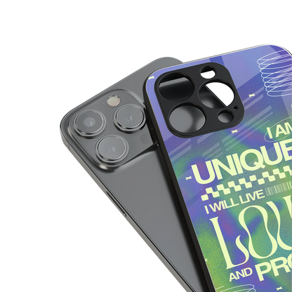 proudly me back phone cover | glass case for iphone 13 pro max