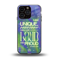 proudly me back phone cover | glass case for iphone 16 pro