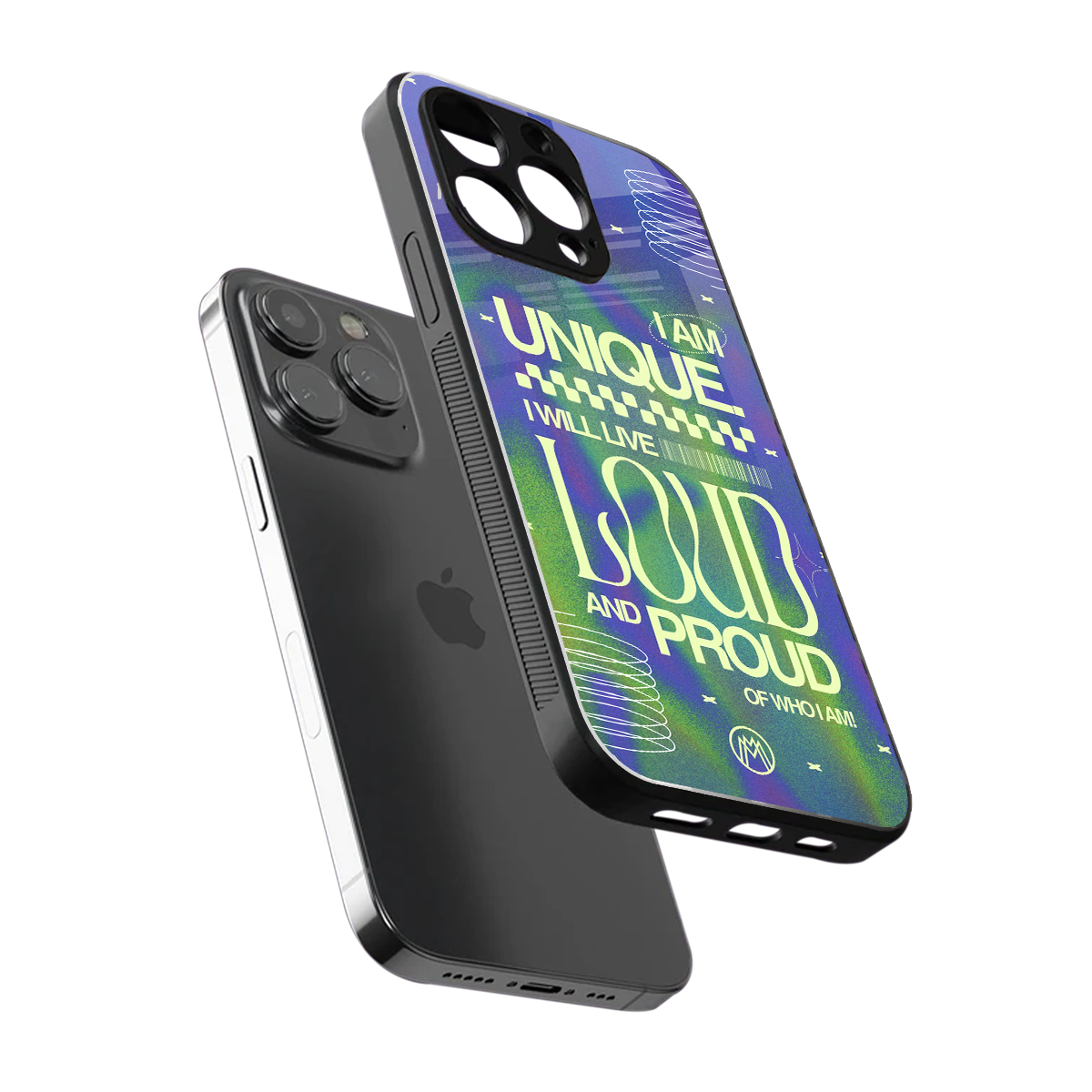 proudly me back phone cover | glass case for iphone 16 pro
