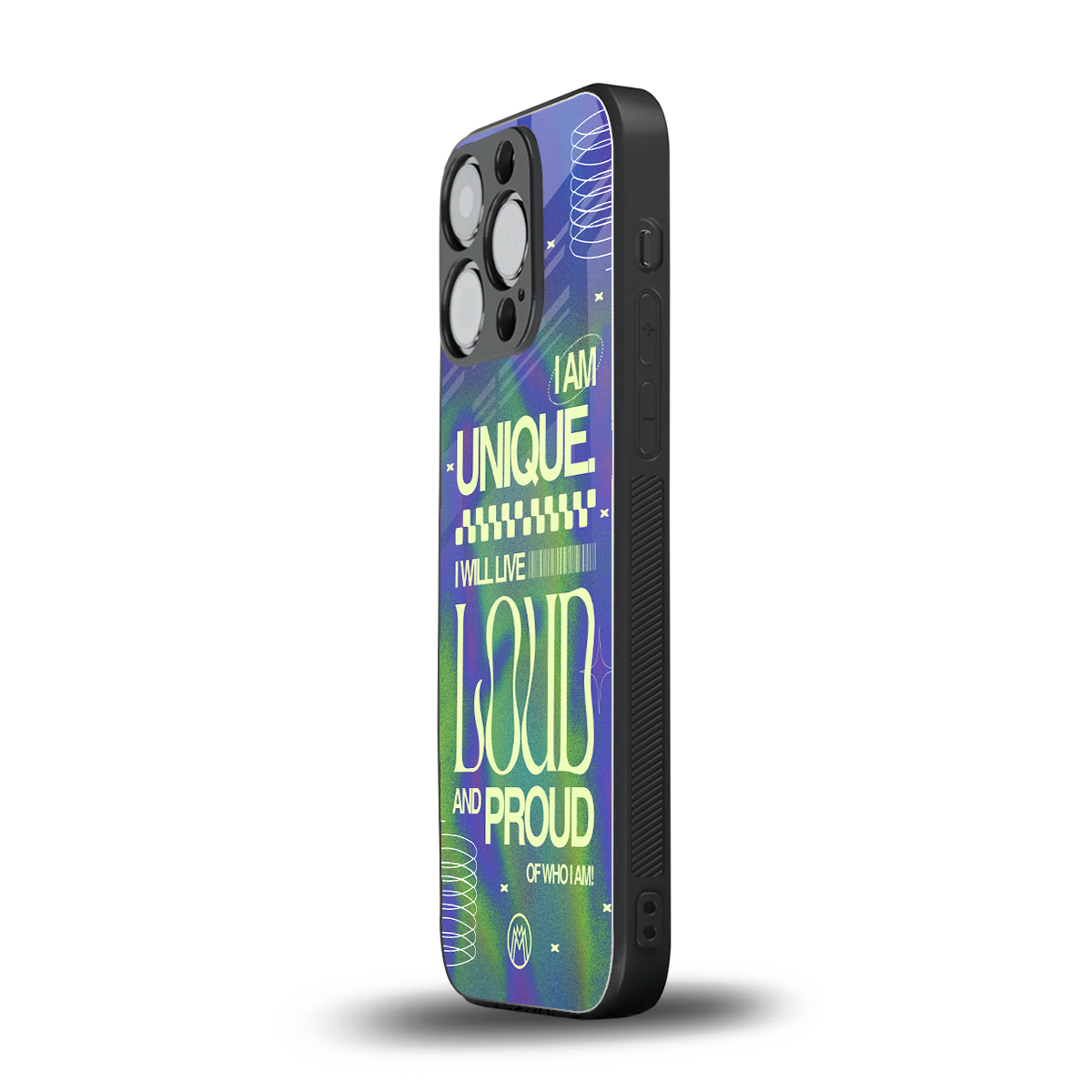 proudly me back phone cover | glass case for iphone 16 pro