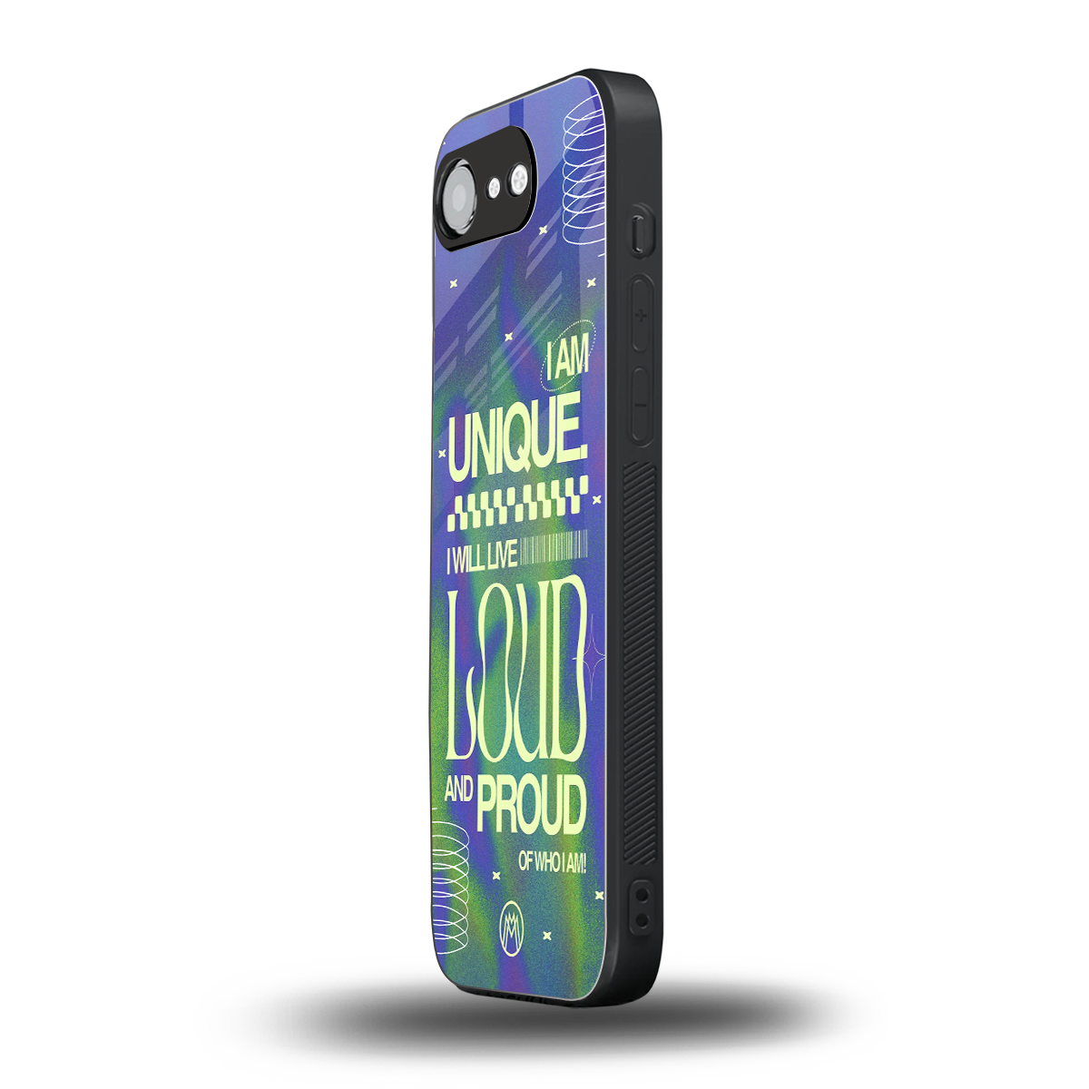 proudly me back phone cover | glass case for iphone 16e