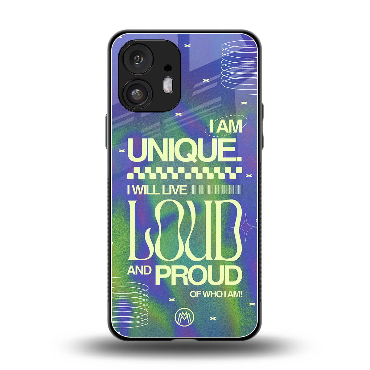 proudly me back phone cover | glass case for nothing phone 2