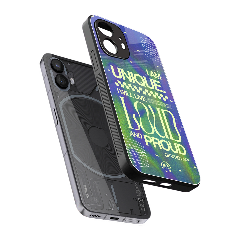 proudly me back phone cover | glass case for nothing phone 2