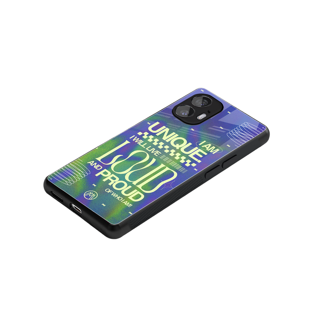 proudly me back phone cover | glass case for nothing phone 2