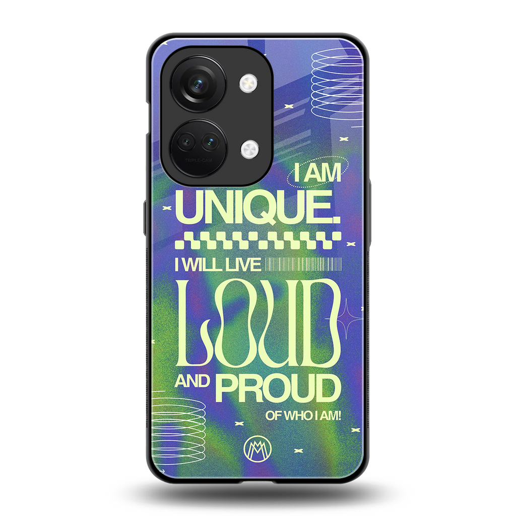 proudly me back phone cover | glass case for oneplus nord 3