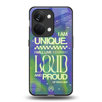 proudly me back phone cover | glass case for oneplus nord 3