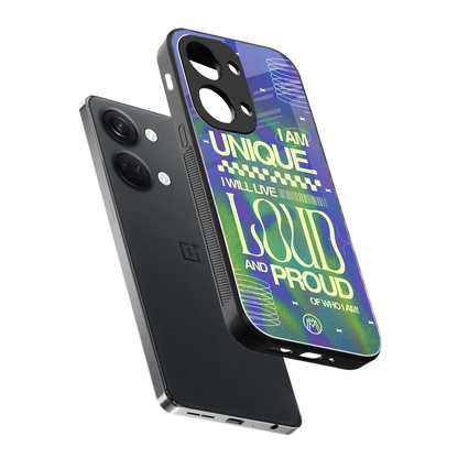 proudly me back phone cover | glass case for oneplus nord 3
