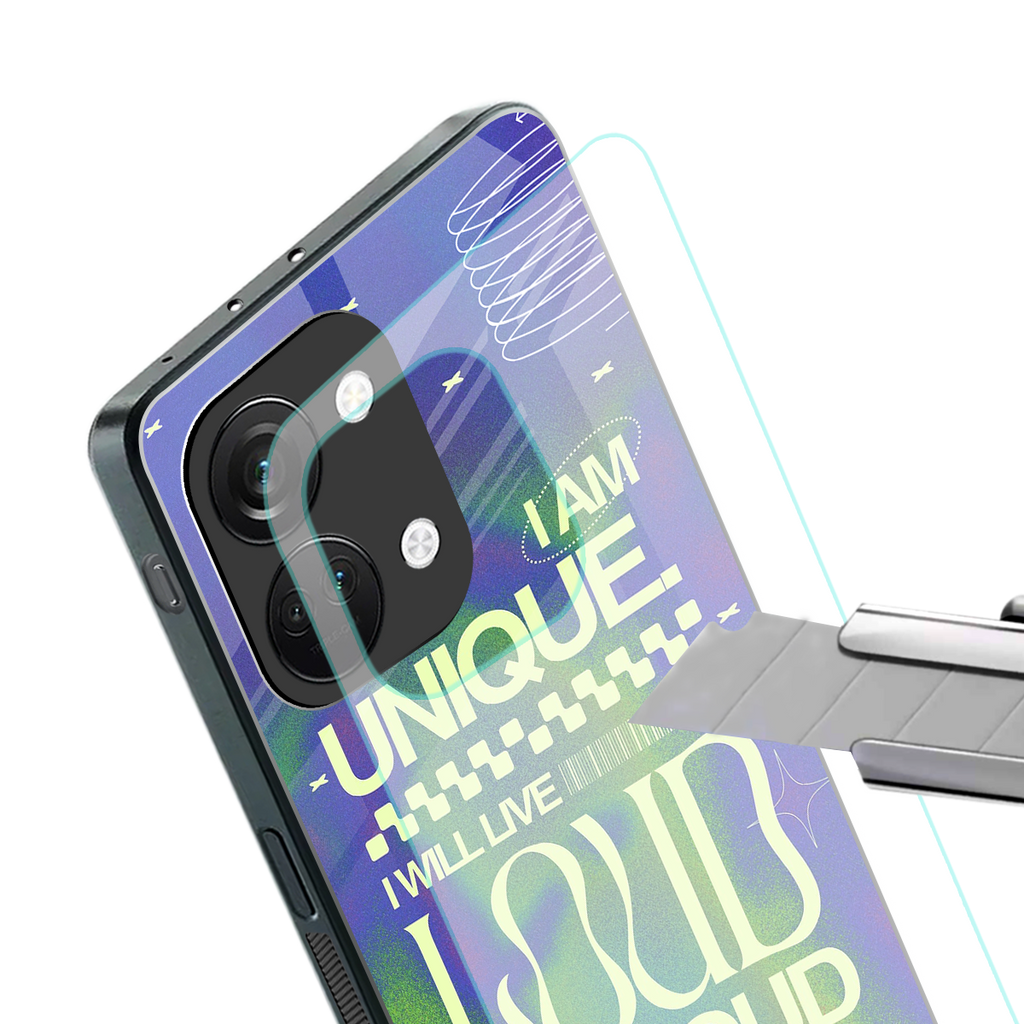 proudly me back phone cover | glass case for oneplus nord 3