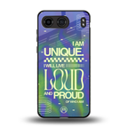 proudly me back phone cover | glass case for oneplus nord 4