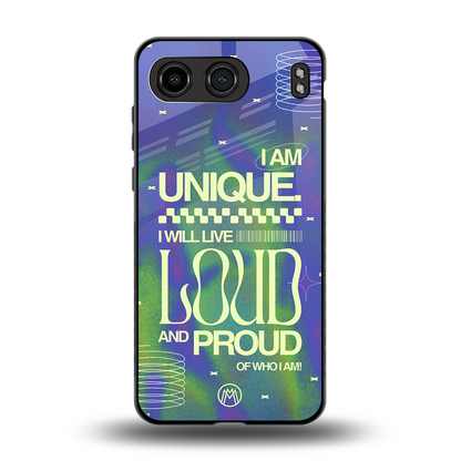 proudly me back phone cover | glass case for oneplus nord 4