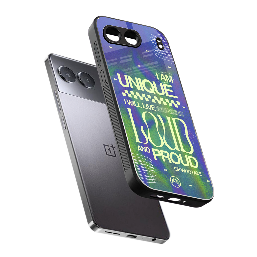 proudly me back phone cover | glass case for oneplus nord 4