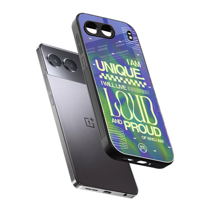 proudly me back phone cover | glass case for oneplus nord 4