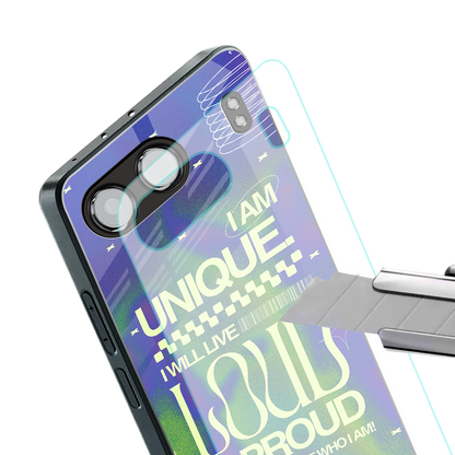 proudly me back phone cover | glass case for oneplus nord 4