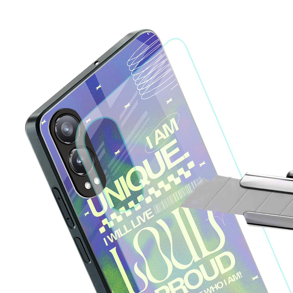 proudly me back phone cover | glass case for oneplus nord ce 4 lite