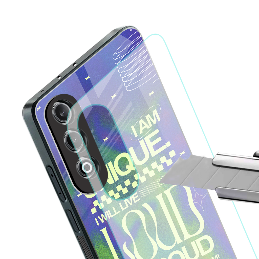 proudly me back phone cover | glass case for oneplus nord ce 4