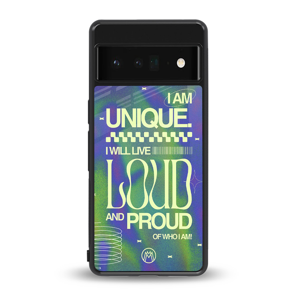 proudly me back phone cover | glass case for google pixel 6 pro