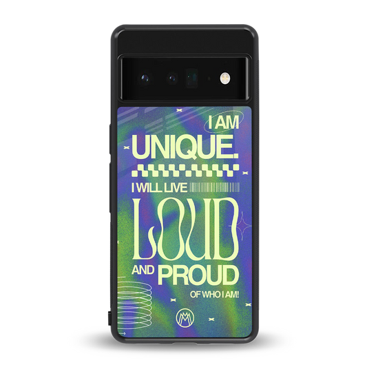 proudly me back phone cover | glass case for google pixel 6 pro