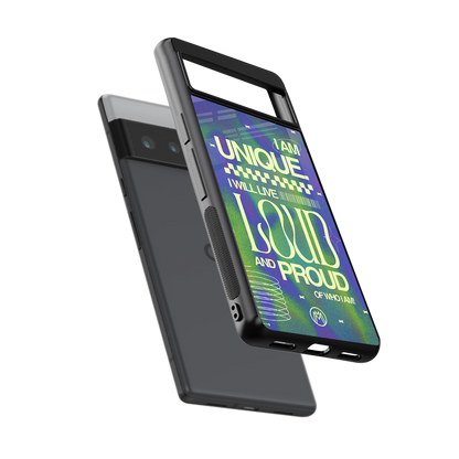 proudly me back phone cover | glass case for google pixel 6 pro
