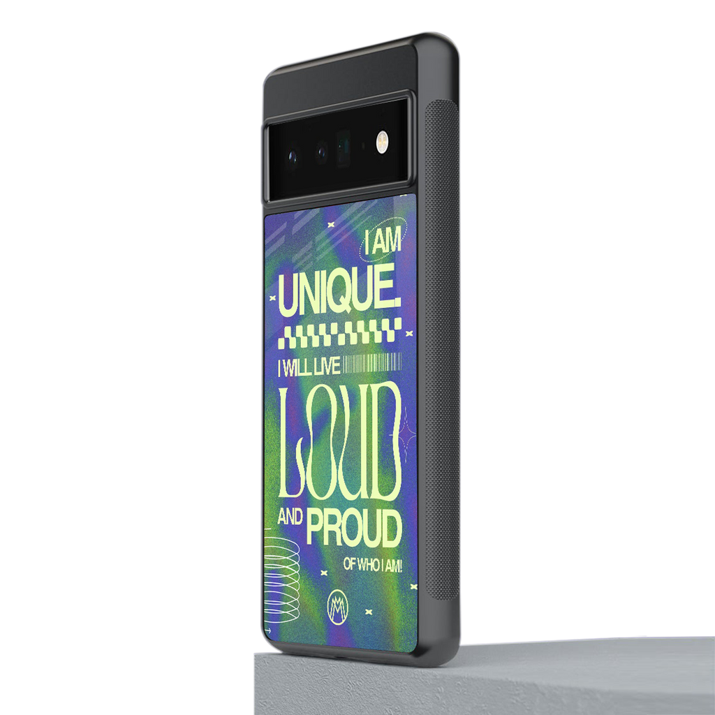 proudly me back phone cover | glass case for google pixel 6 pro