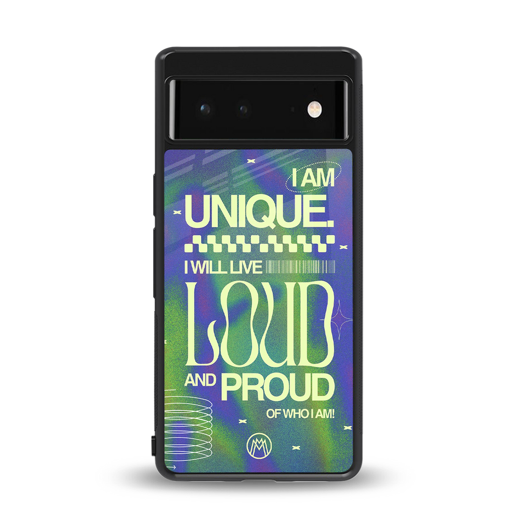 proudly me back phone cover | glass case for Google Pixel 6A