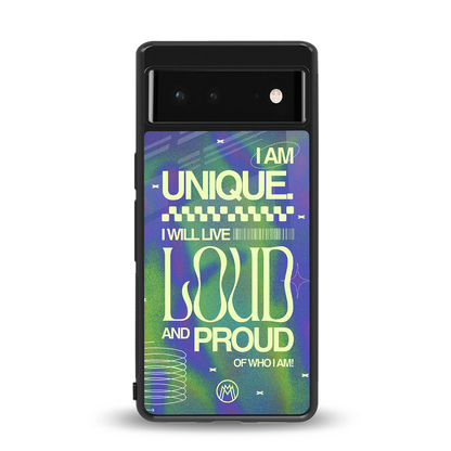 proudly me back phone cover | glass case for Google Pixel 6A