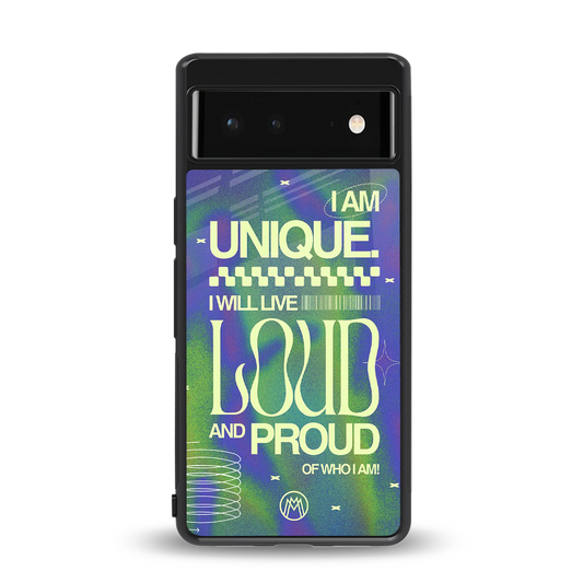 proudly me back phone cover | glass case for Google Pixel 6A